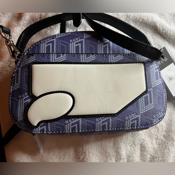 Karl Lagerfeld shoulder bag converts to hand held mini bag - Picture 2 of 7